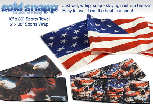 Patriotic ColdSnapp Sports Towels and Wraps