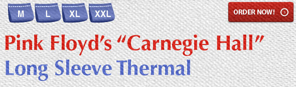 Pink Floyd's Carnegie Hall Long Sleeve Thermal