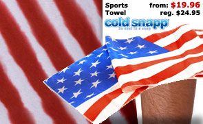 American Flag Sports Towel
