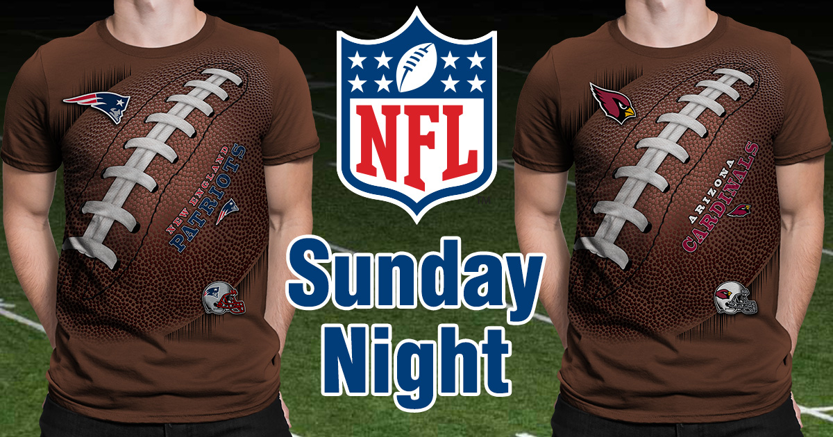 NFL Sunday Night Kickoff Tees! Liquid Blue Retail News 09.11.16
