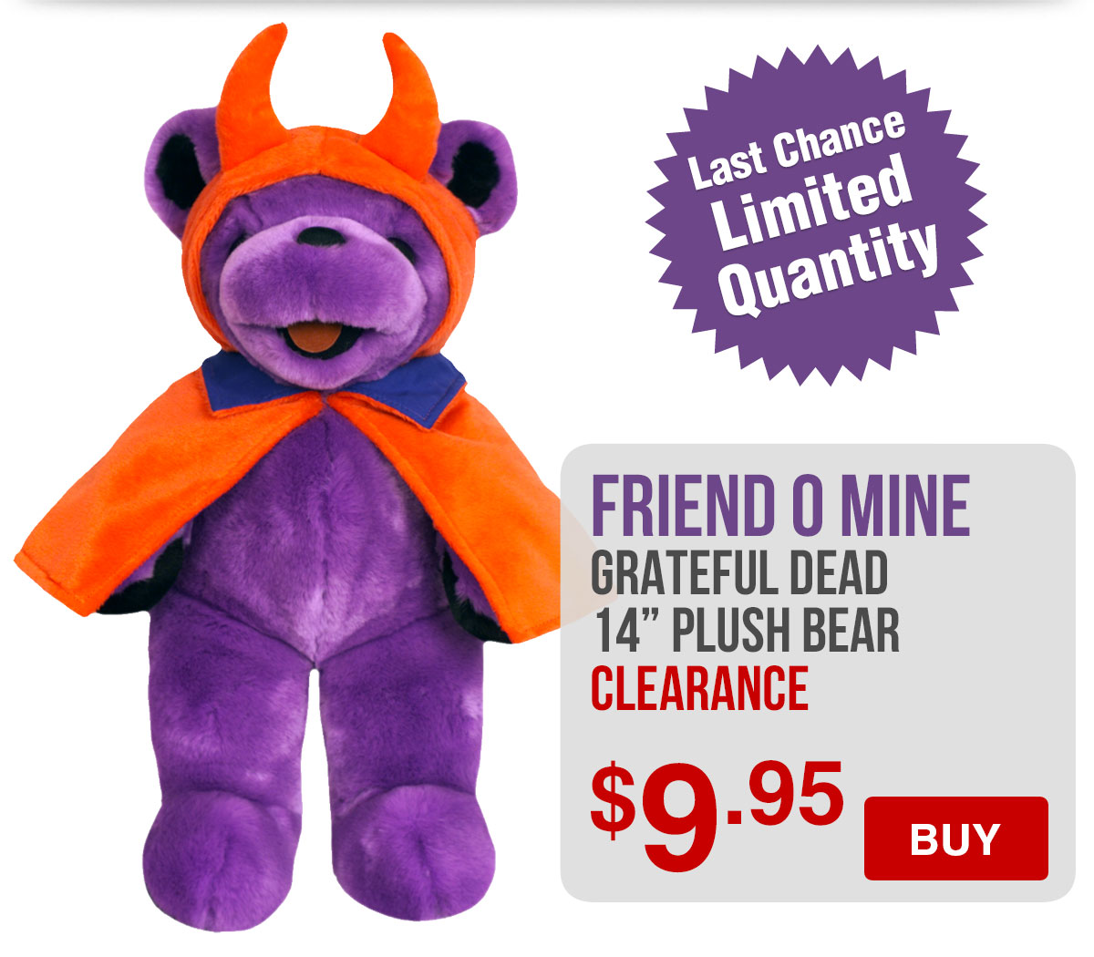 Grateful Dead Friend O Mine Plush Bear