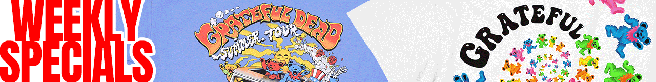 $8 OFF Grateful Dead, Pink Floyd & Led Zeppelin Tees