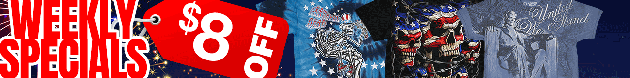 $8 OFF 4th of July Grateful Dead Tees