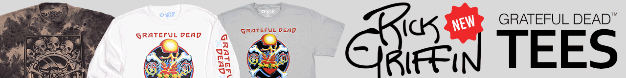 NEW Rick Griffin Grateful Dead Tie-Dye Tees & Long Sleeve