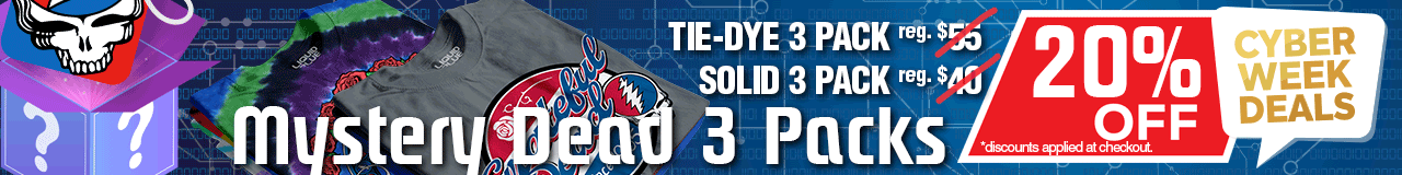 20% OFF Mystery Grateful Dead 3 Packs *discount applied at checkout