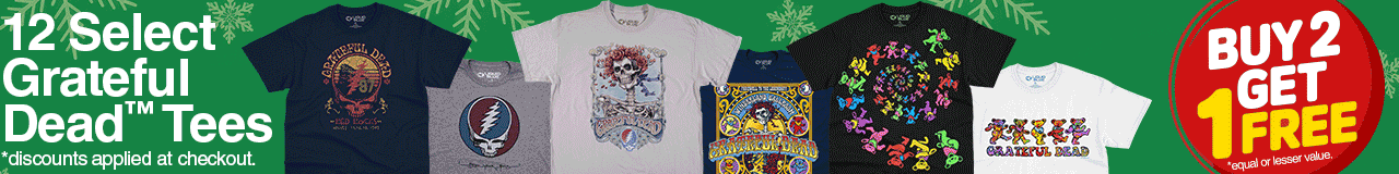 Buy 2 Tees Get 1 FREE* 12 Select Grateful Dead™ Tees