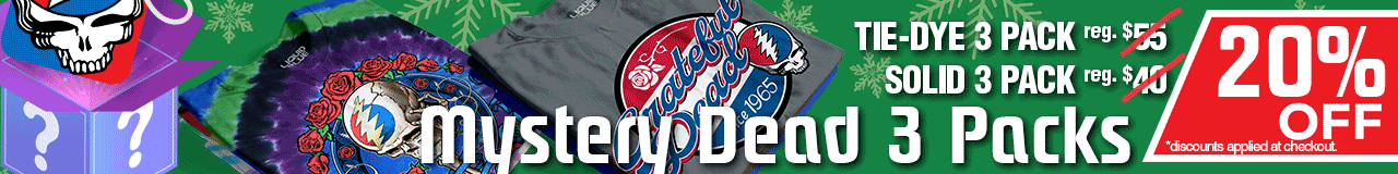 20% OFF Mystery Grateful Dead 3 Packs *discount applied at checkout
