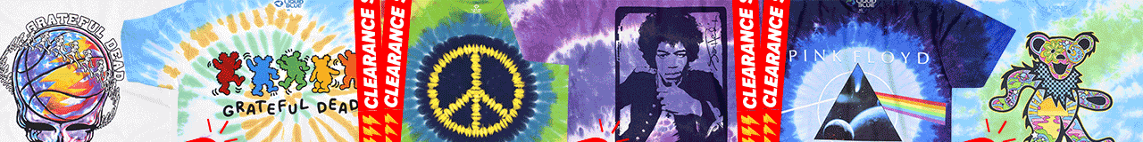 $10 $15 $20 Clearance Tees Grateful Dead, Floyd, Hendrix, ACDC and more... 