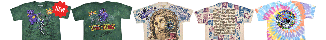 NEW Grateful Dead Tie-Dyes Tees & more