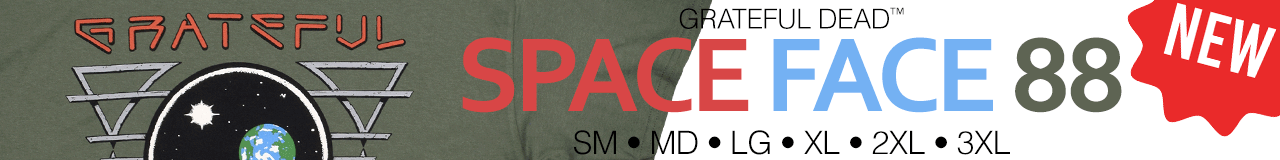 NEW Grateful Dead Space Face 88 Green T-Shirt