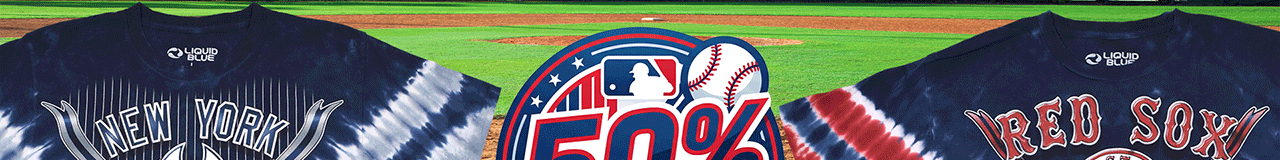 50% OFF* Major League Baseball Team Tie-Dye Tees! Red Sox, Yankees and so many more teams!