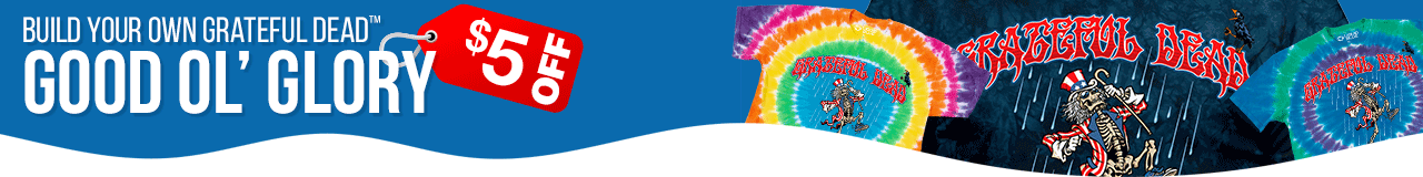 $5 OFF Grateful Dead Good Ol Glory Build Your Own Tie-Dye Tee Long Sleeve & Hoodie