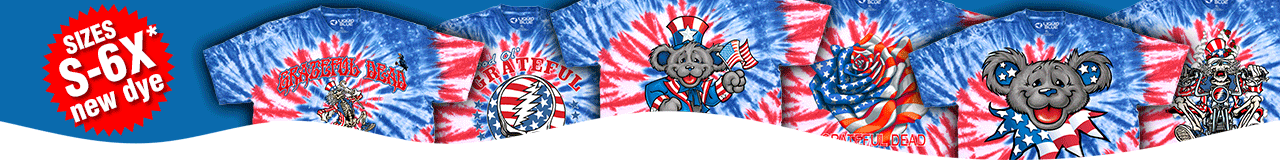 Grateful Dead 4th Of July Tie-Dye Tees
