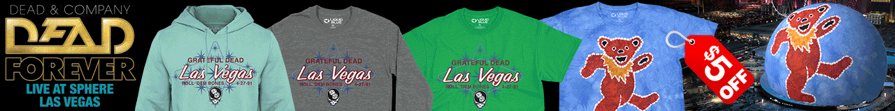 NEW $5 OFF Grateful Dead Liquid Bear Tie-Dye T-Shirt Tee Dead & Company Las Vegas Sphere
