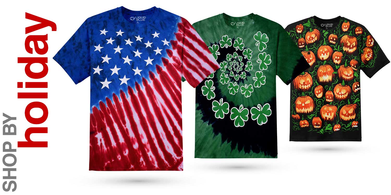 Holiday 4th Of July Christmas Halloween St. Patricks Day T-Shirts, Tees, Tie-Dyes & Hoodies