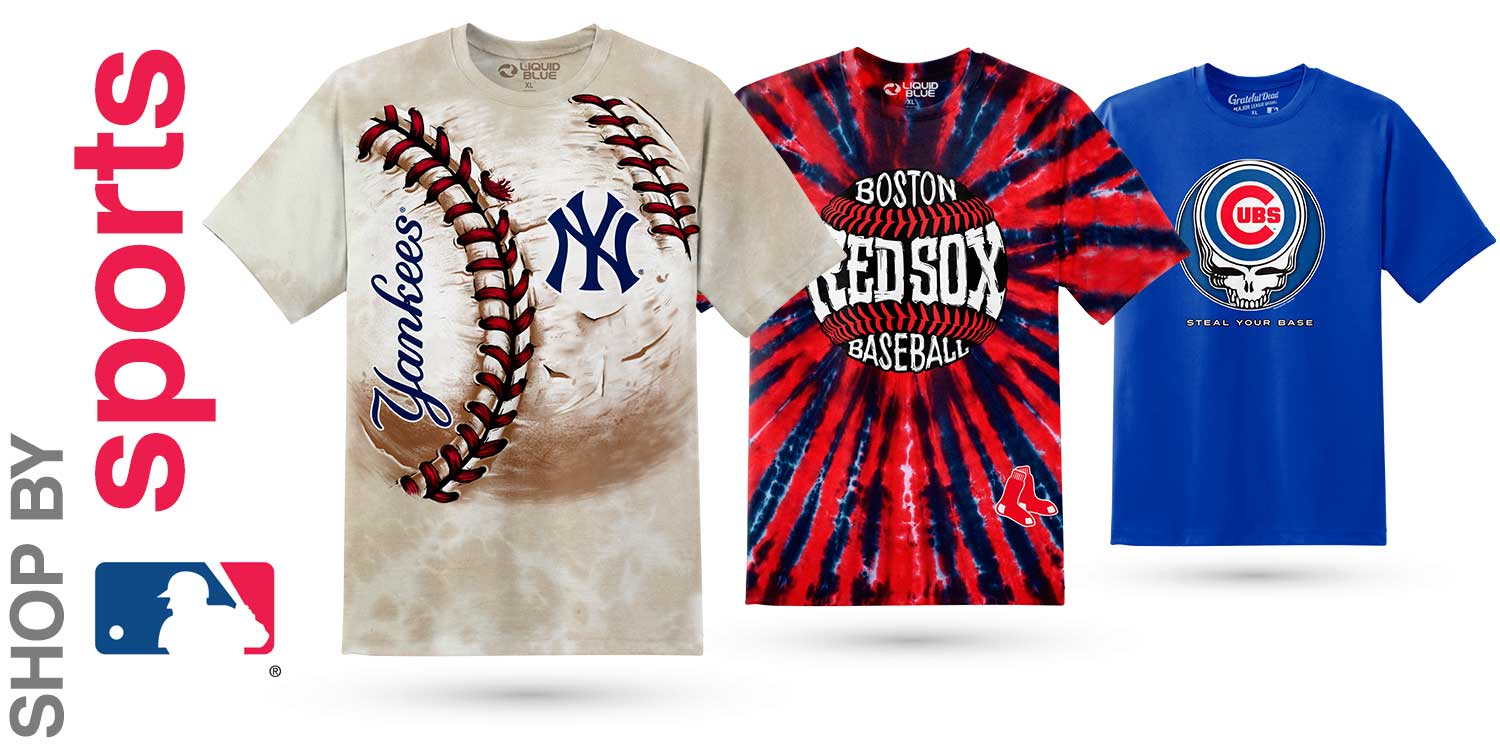 MLB Baseball Sports T-Shirts, Tees, Tie-Dyes & Hoodies
