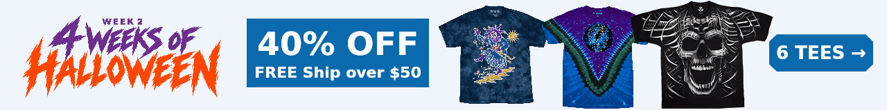 40% OFF 6 graphic tees Halloween Week 2