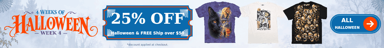25% OFF Halloween & FREE Ship over $50